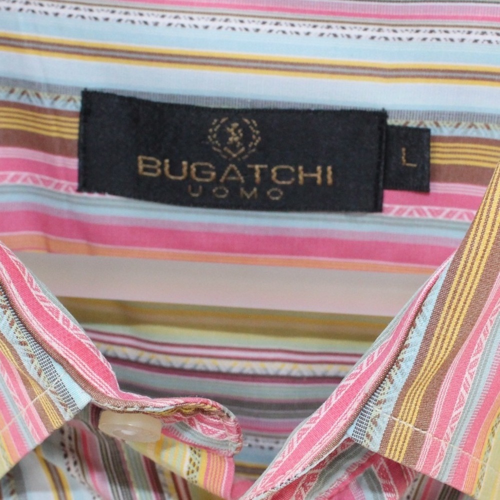Bugatchi Uomo Button Down Shirt Striped Long Slee… - image 3